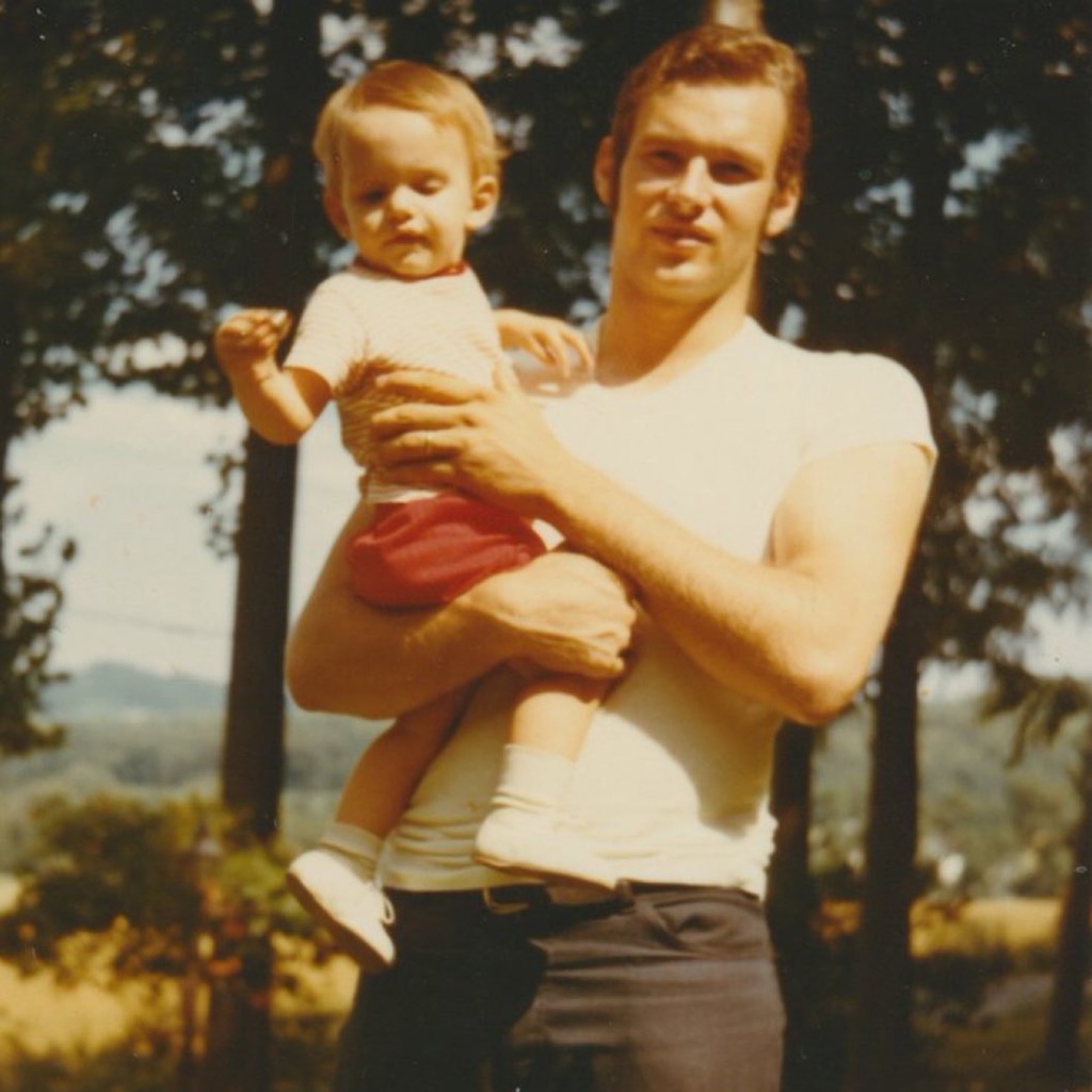 Fetterman with his father in 1970.