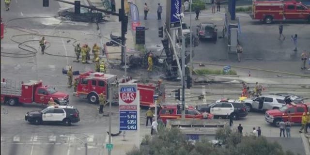 Five people are dead after a car crash in West Los Angeles on Thursday.