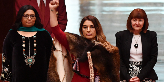 Incoming Senator Lidia Thorpe during her swearing-in at in the Senate at Parliament House in October 2020 in Canberra, Australia.