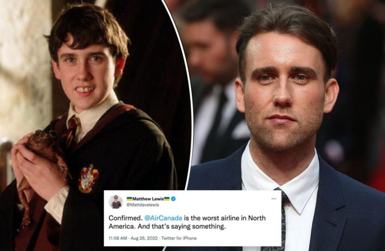 ‘Harry Potter’ star Matthew Lewis bashes Air Canada after first-class ticket rescinded