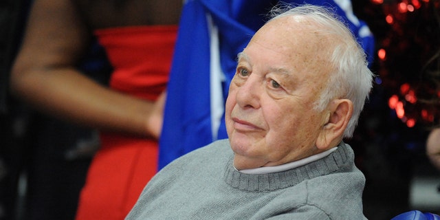 Former basketball coach Pete Carril looks on during a college basketball game between the Boston University Terriers and the American Eagles on Jan. 22, 2014 at the Bender Arena in Washington, DC. 