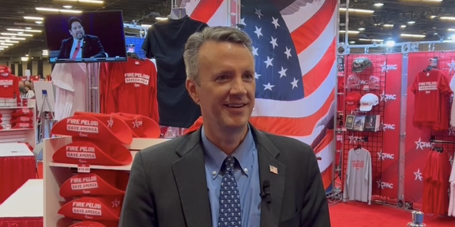 Rep. Ben Cline, a Republican from Virginia, talks to Fox News Digital at CPAC in Texas on Aug. 6, 2022.