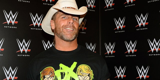 WWE personality Shawn Michaels appears at a news conference announcing the WWE Network at the 2014 International CES at the Encore Theater at Wynn Las Vegas on January 8, 2014 in Las Vegas.