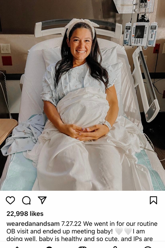 In July 2021, Matthews received an Instagram DM from a couple in New York, asking her to serve as their gestational surrogate.