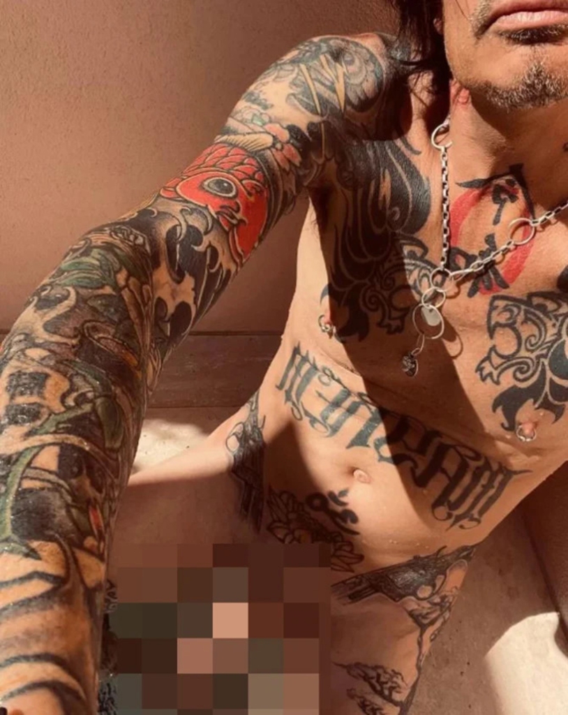 The Mötley Crüe drummer last week posted a full-frontal naked selfie on Instagram.