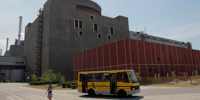 A view of the Zaporizhzhia nuclear power plant in Enerhodar, Ukraine, on June 12, 2008.