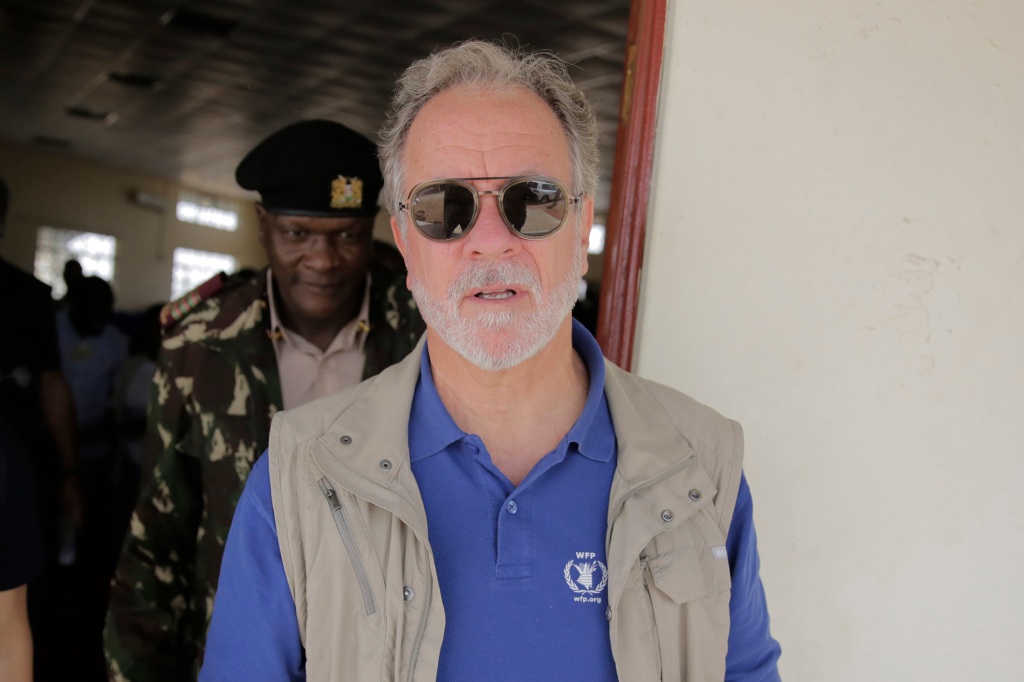 David Beasley leaves after meeting with county and government officials in Wajir.