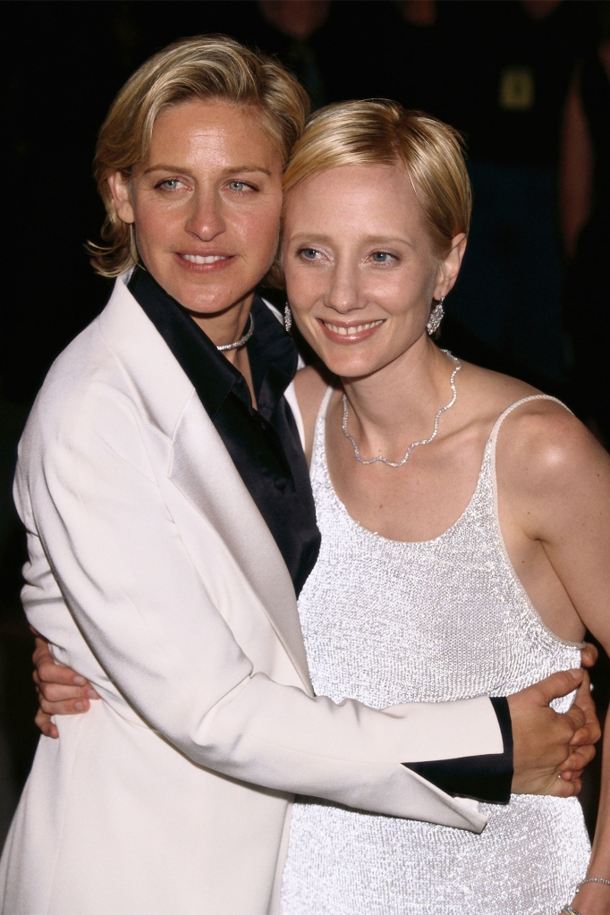 Ellen DeGeneres with Anne Heche.
