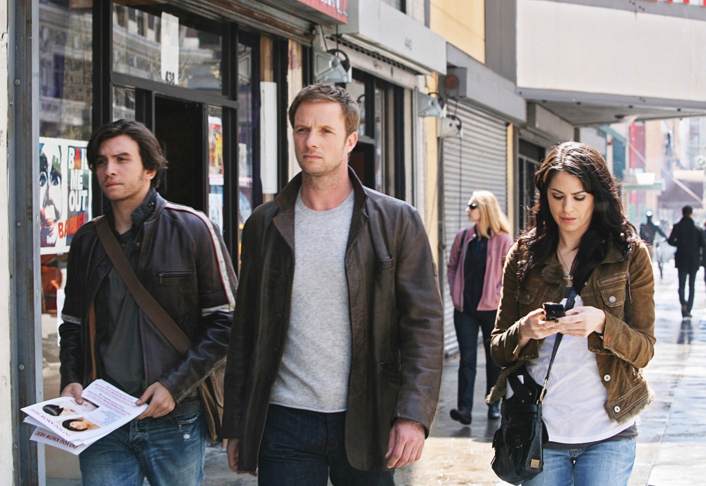 Carrigan (far left) had to wear hairpieces and fake eyelashes while filming "The Forgotten."