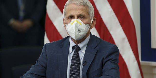 Dr. Anthony Fauci is pictured during a White House meeting on Jan. 4. (Ting Shen/Bloomberg via Getty Images)