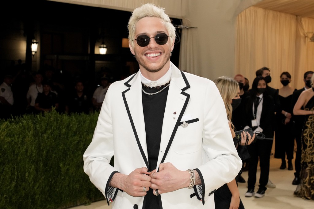 Pete Davidson shows off his swagger at the 2021 Met Gala on Sept. 13.