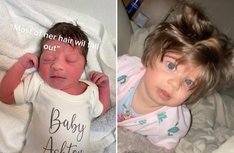 Baby born with full head of hair stuns TikTok: ‘Nicer than mine’