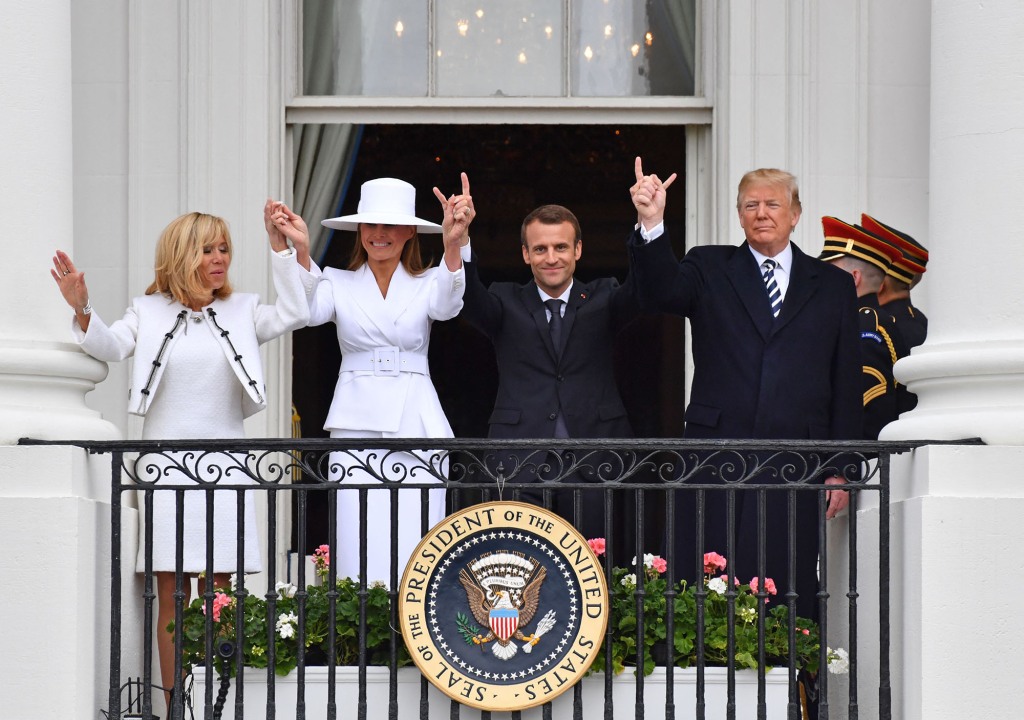 The French and American first couples spent time together in April 2018, when Macron and his wife had traveled to Washington DC.
