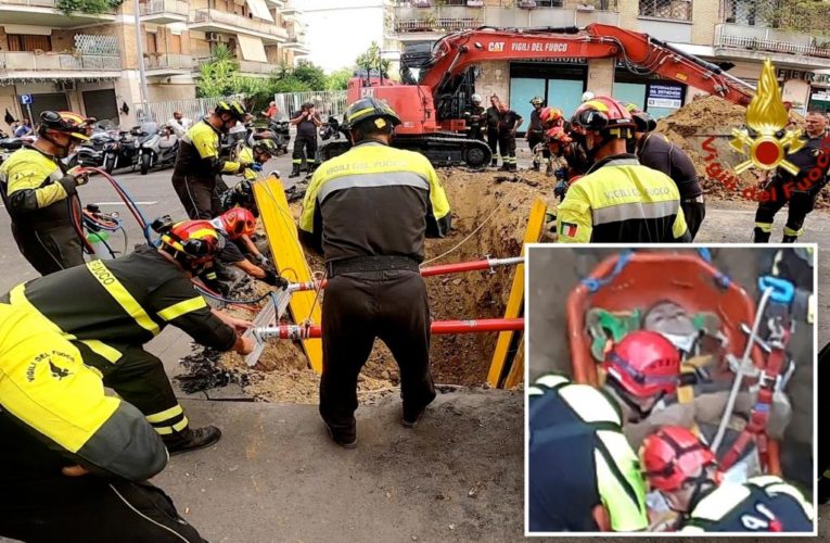 Man rescued from tunnel he was digging to allegedly rob bank in Rome