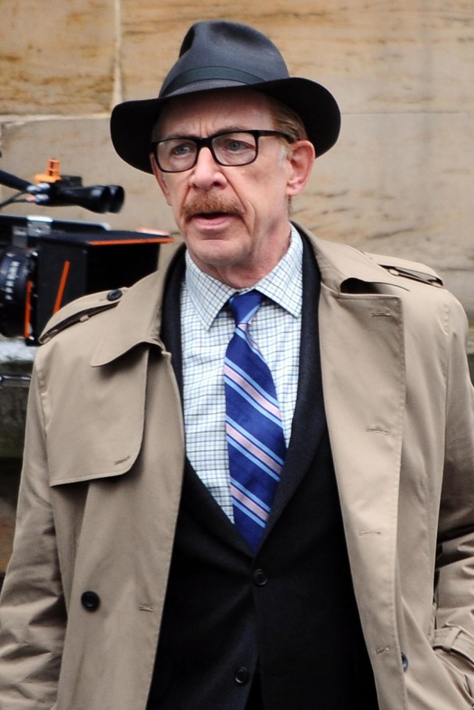 J.K. Simmons as Commissioner Jim Gordon pictured filming "Batgirl."