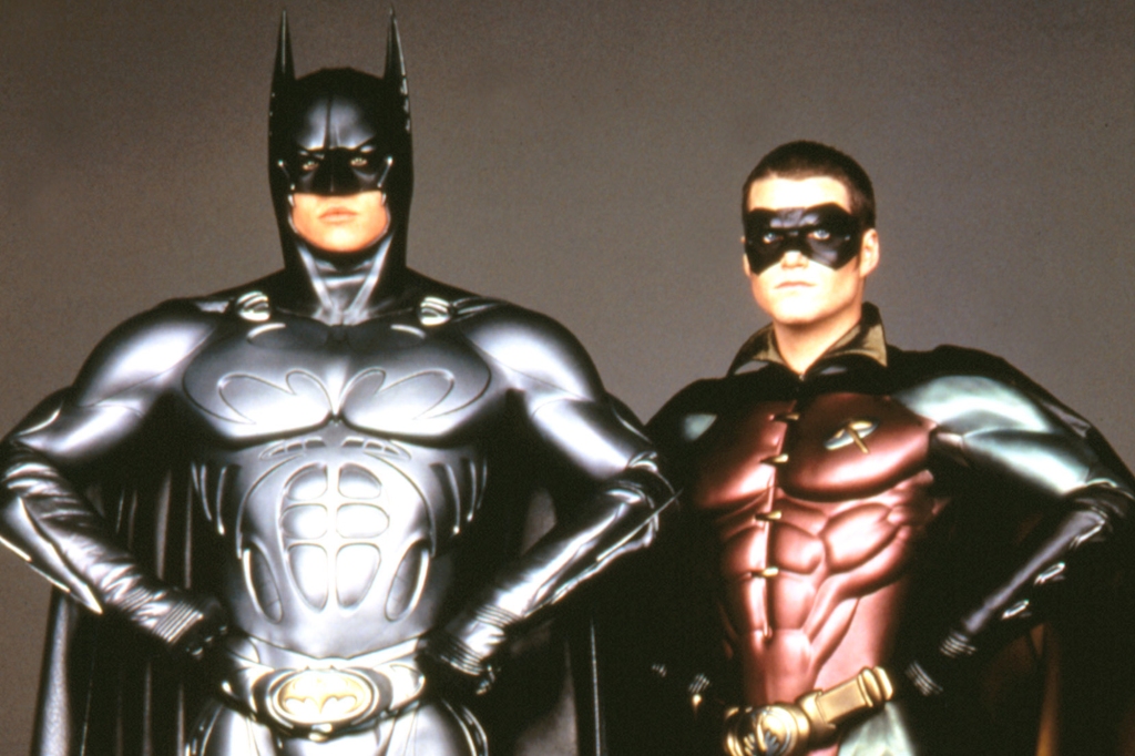 Val Kilmer starred opposite Chris O’Donnell (right) in the 1995 film before being replace by George Clooney. 