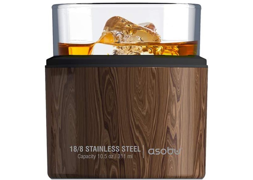 Asobu Insulated Whisky Glass and Stainless Steel Sleeve