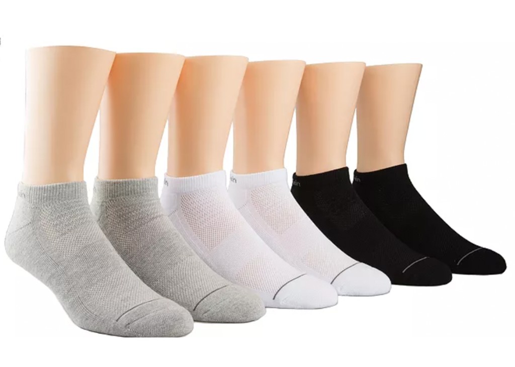 Calvin Klein Athletic Ankle Socks (6-Pack)