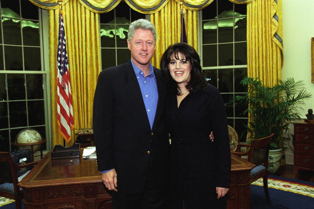 Bill Clinton and Monica Lewinsky.