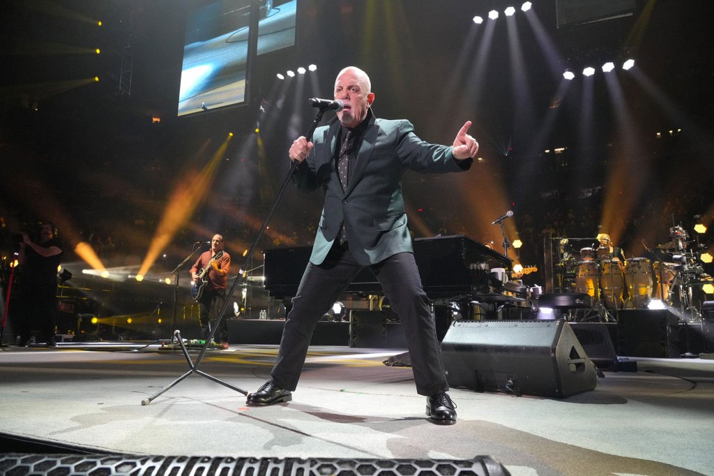 Billy Joel rocks the stage at MSG during his performance on Aug. 24, 2022 in New York City.
