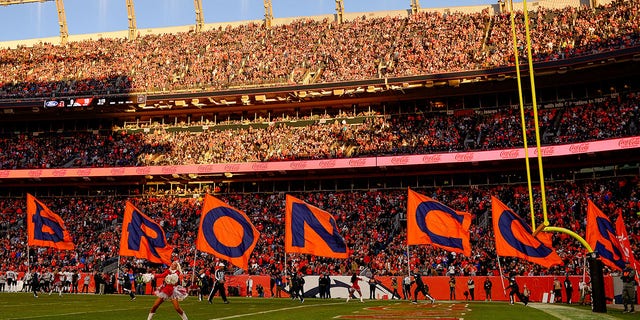 A general view after a Denver Broncos touchdown during a game between the Broncos and the Cincinnati Bengals at Empower Field at Mile High, Dec. 19, 2021, in Denver, Colorado.