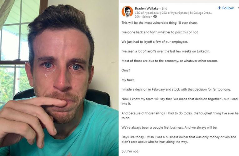 ‘Crying CEO’ doubles down on controversial LinkedIn selfie
