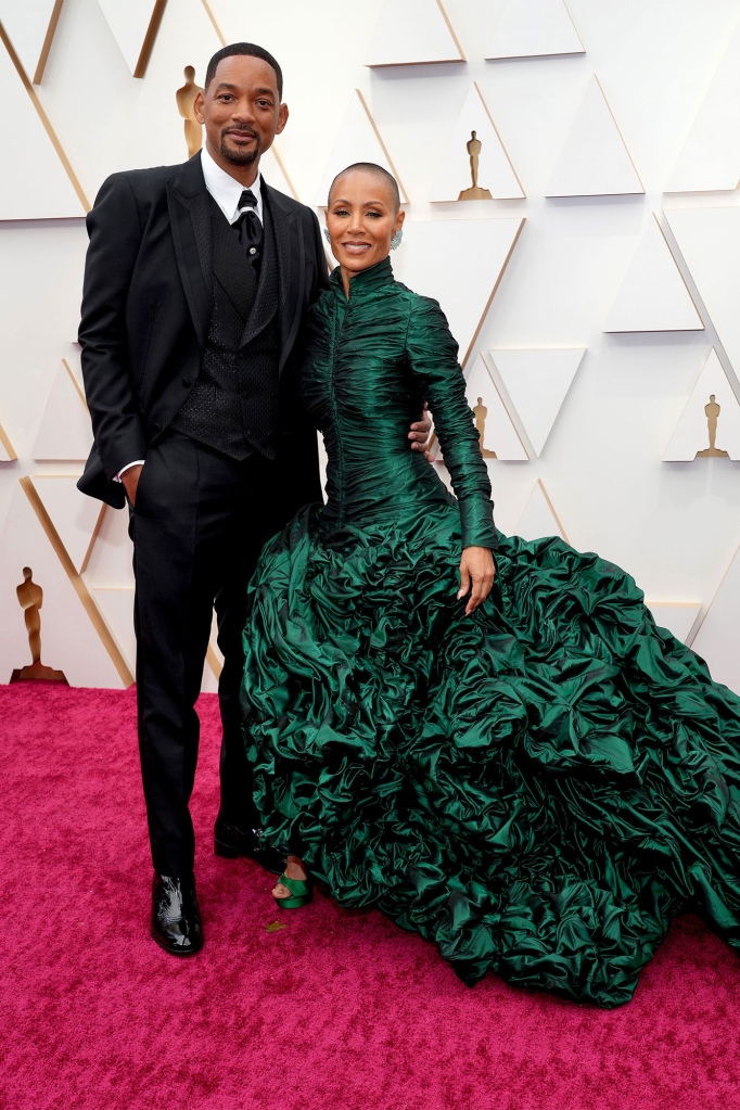 Will Smith and Jada Pinkett Smith arrive at the Oscars on March 27.