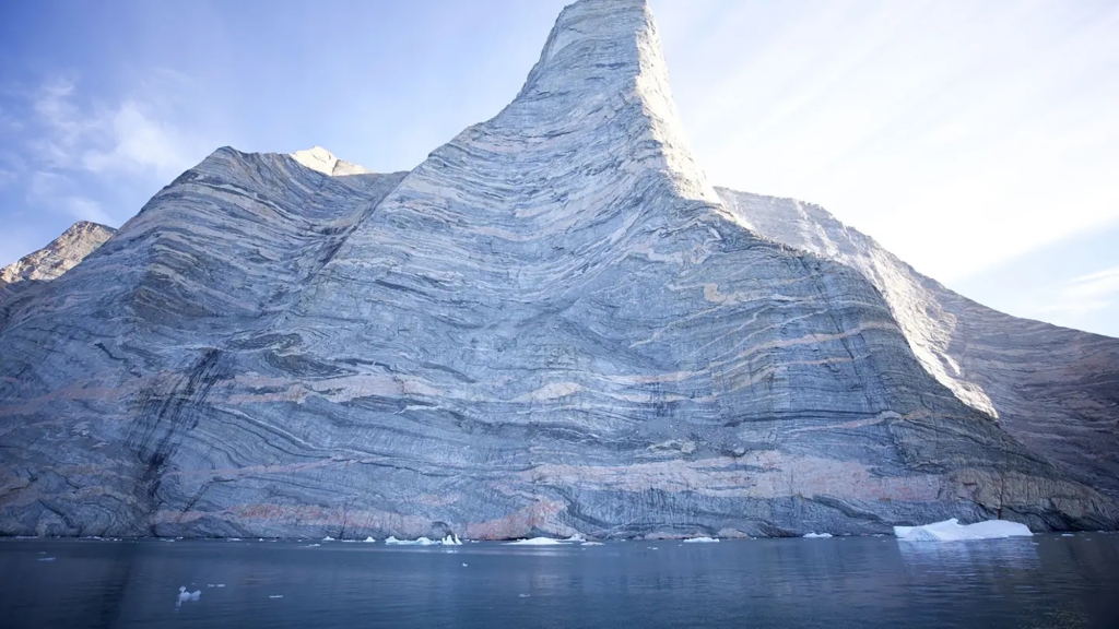 Greenland's Ingmikortilaq is composed of 3-million-year-old granite and gneiss and juts upward from a remote peninsula.