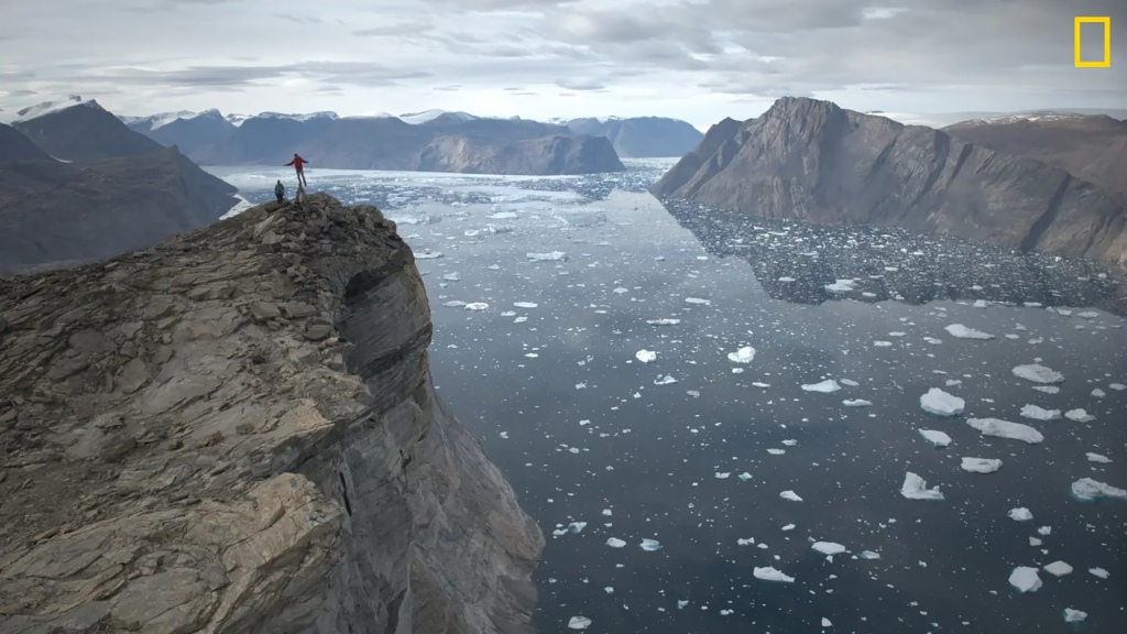 Alex Honnold and Hazel Findlay traveled to the base of the cliff via dinghy on Aug. 11, 2022.