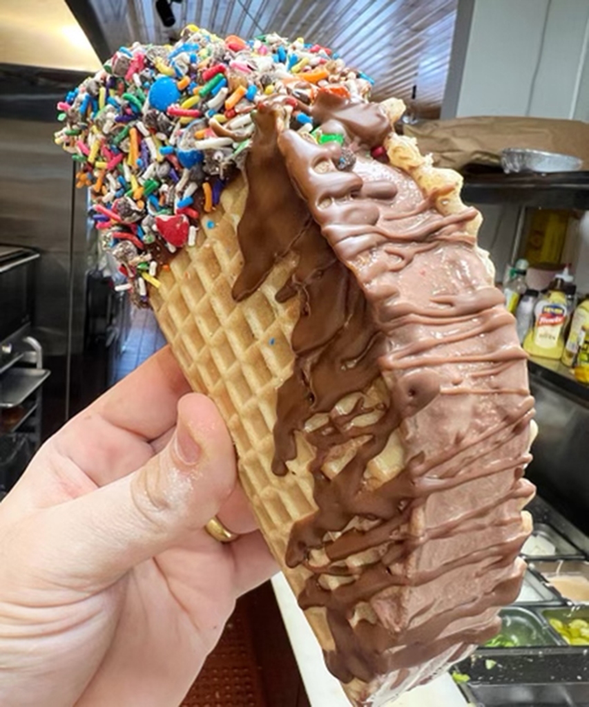 Choco Taco take at Comfortland in Astoria, Queens.