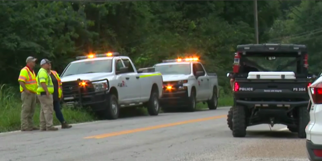 The helicopter hit a power line and crashed, according to Tennessee officials.