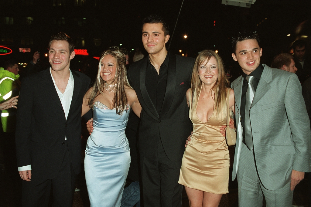 Danesh attended a premiere of "Black Hawk Down" with his fellow "Pop Idol" contestants. He is seen with Will Young (far left), Zoe Birkett, Haley Evetts and Gareth Gates.