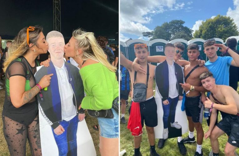 I took my dead brother’s cutout to a festival — it’s like he was there