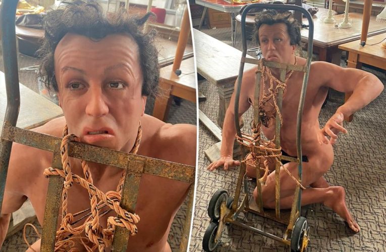 Naked Sylvester Stallone movie prop found in antique store