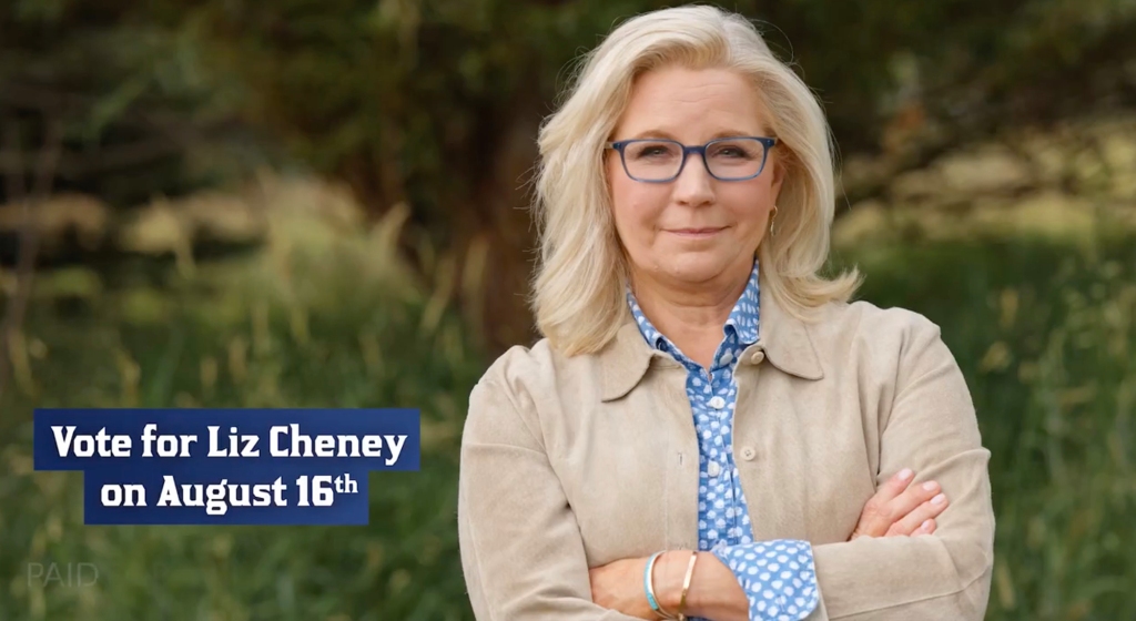 Rep. Cheney is an underdog in her Republican primary election this month.