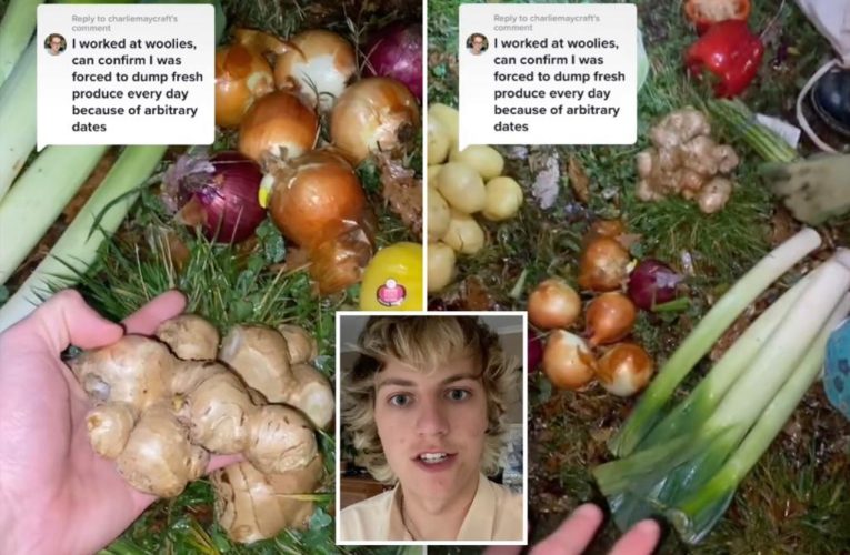 Dumpster-diving TikToker reveals crazy fruit and vegetable haul