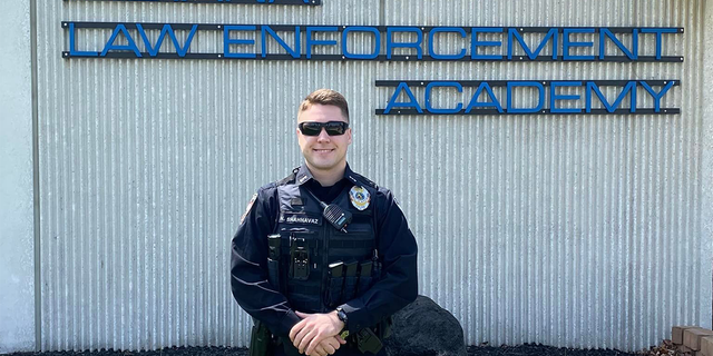 Elwood Police Officer Noah Shahnavaz in an undated photo.