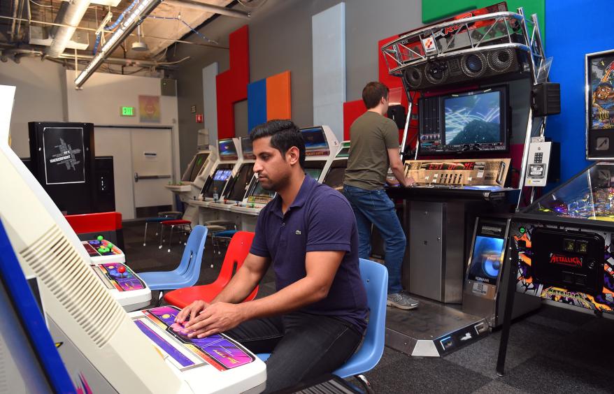 Employees at Facebook's (now Meta) headquarters have enjoyed gaming arcades.