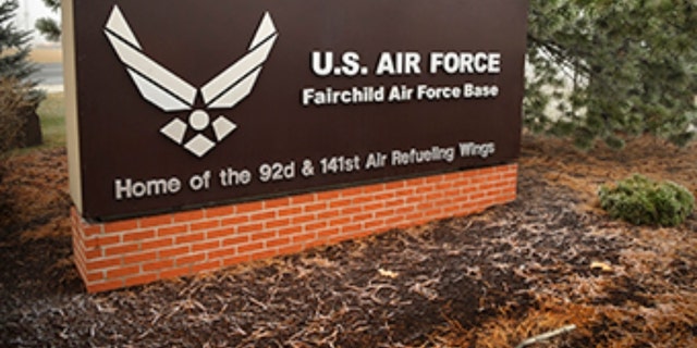 Fairchild Air Force Base Entrance.