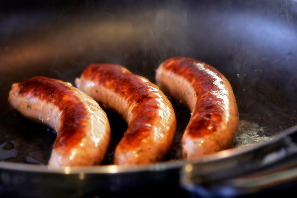 Sausage cooking