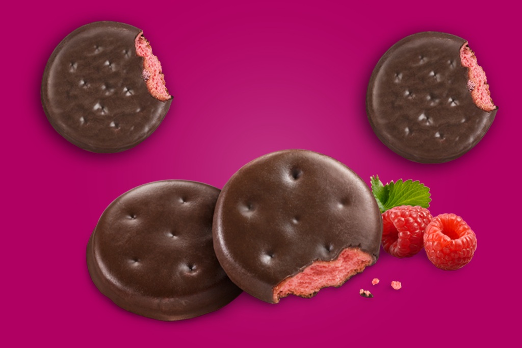 The Raspberry Rally is a "sister" cookie to the beloved Thin Mints. 