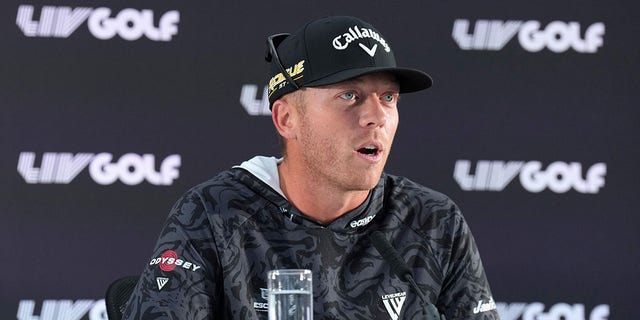 Talor Gooch of the U.S. talks to the media during a press conference at The Centurion Club June 7, 2022, in St Albans, England.