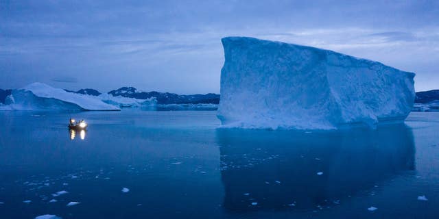 "Zombie ice", or ice that has broken away from the glaciers that feed them, is pictured here in eastern Greenland on Aug. 15, 2019, and may cause ocean levels to rise by ten inches after they melt.