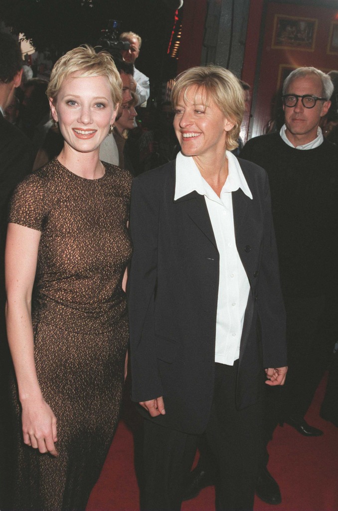 Against the advice of publicists and studio execs, Heche went public with her relationship with Degeneres at the 1997 premiere of "Volcano."