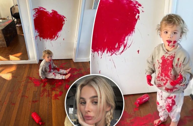 Boy, 1, shocks mom by painting walls red: ‘You always laugh’