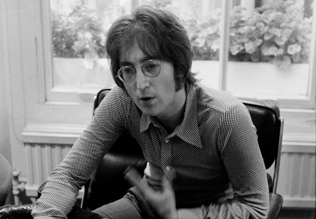 Lennon is pictured in 1971, the same year he penned the letter. The Beatles split the year prior. 