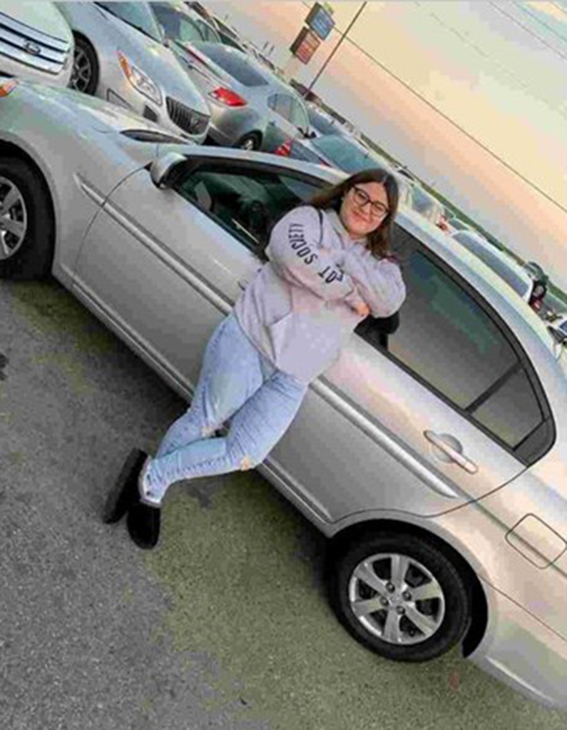 Fuentes drives a silver 2011 Hyundai Accent with the California license plate number 8MPU766.