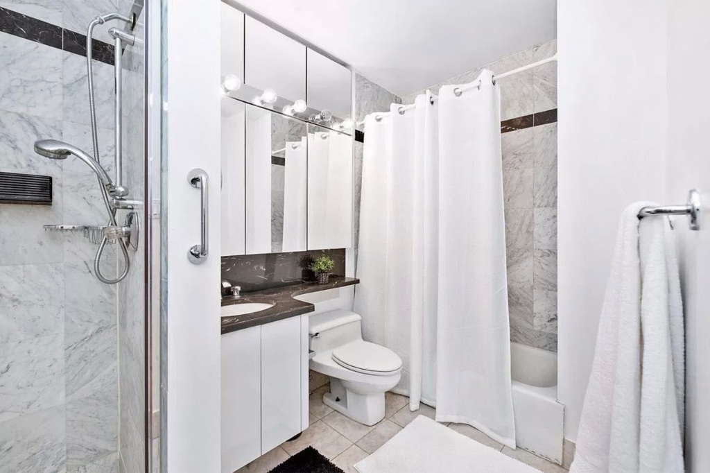 One of three bathrooms.