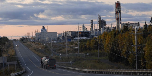 An oil and gas site in Kenai, Alaska.