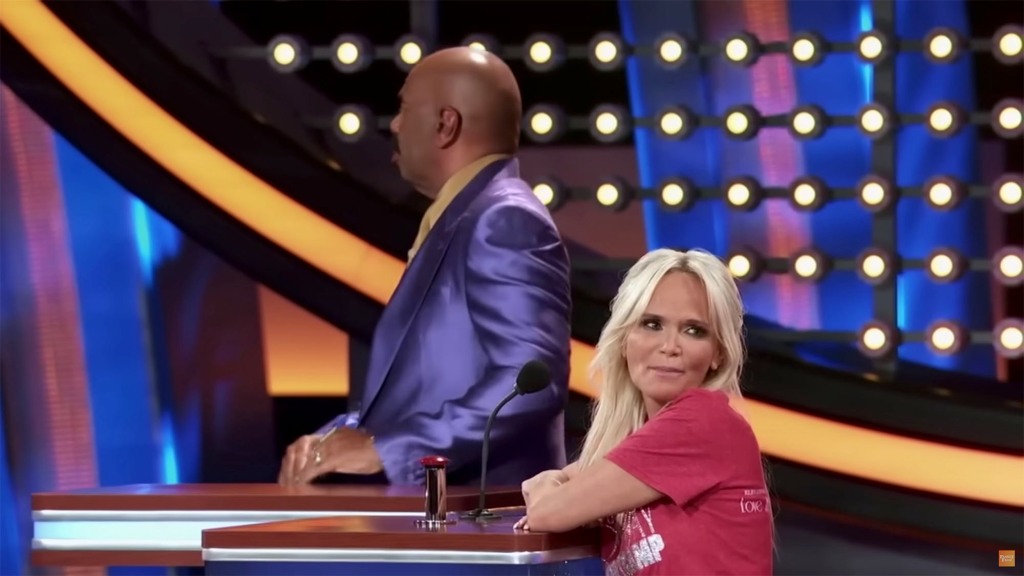 ‘Celebrity Family Feud’: Kristin Chenoweth’s Dirty Answer Shocks Steve Harvey